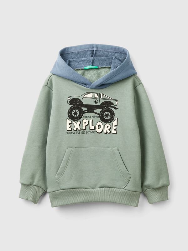 Sudadera con capucha y estampado Niño