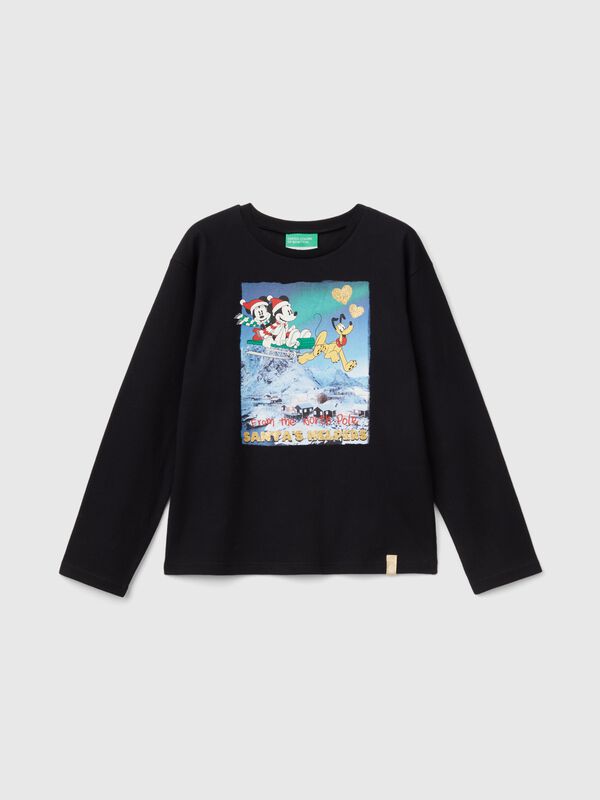 Camiseta navideña de Minnie y Mickey Mouse Niña
