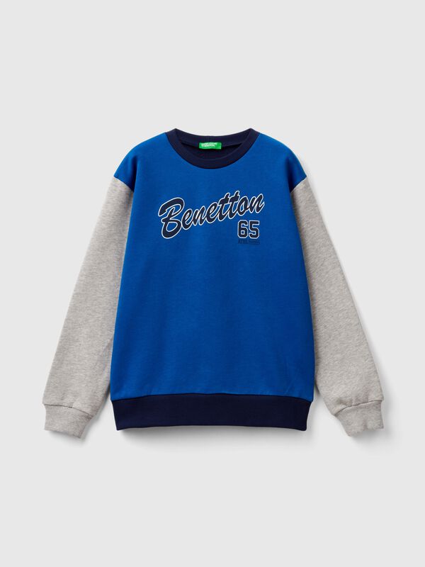 Sudadera con estampado de logotipo Niño