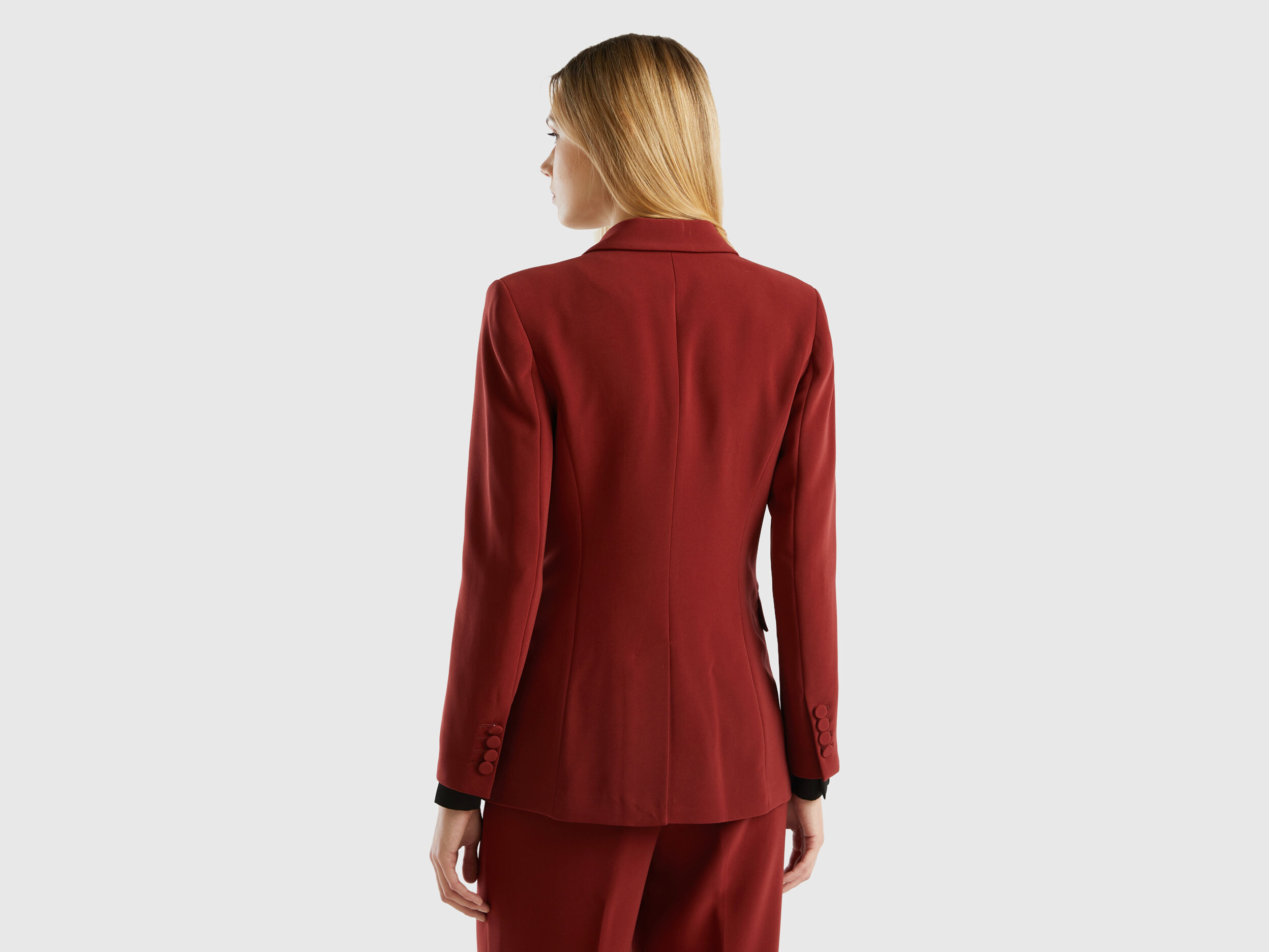 Blazer burdeos mujer shop
