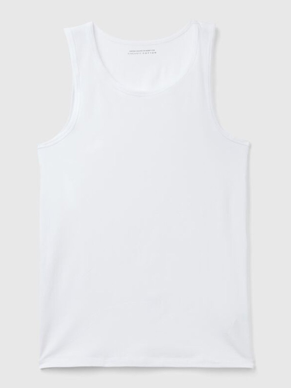 Camiseta sin mangas en algodón bio stretch