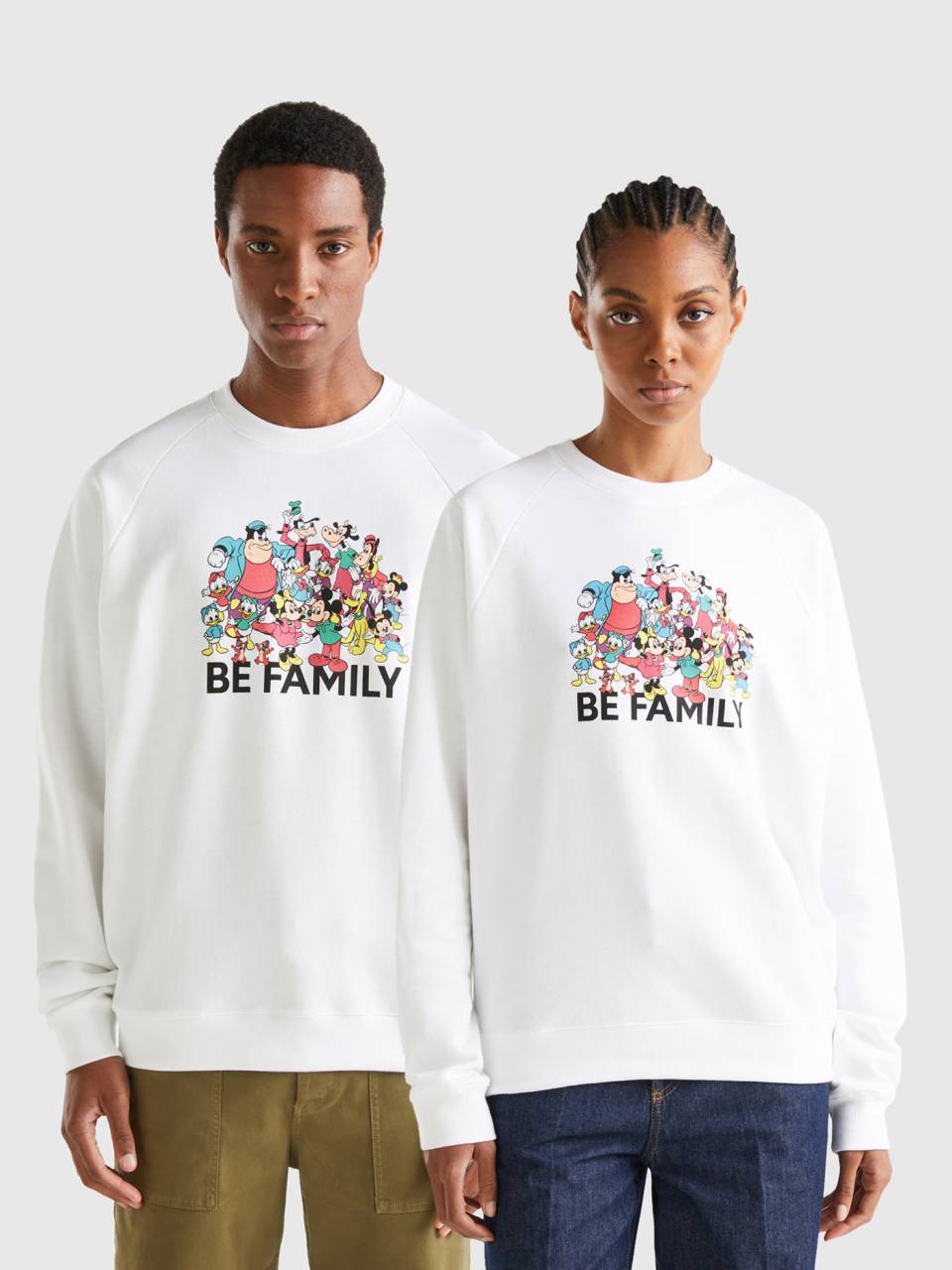 Sudadera blanca Mickey & Friends - Blanco | Benetton