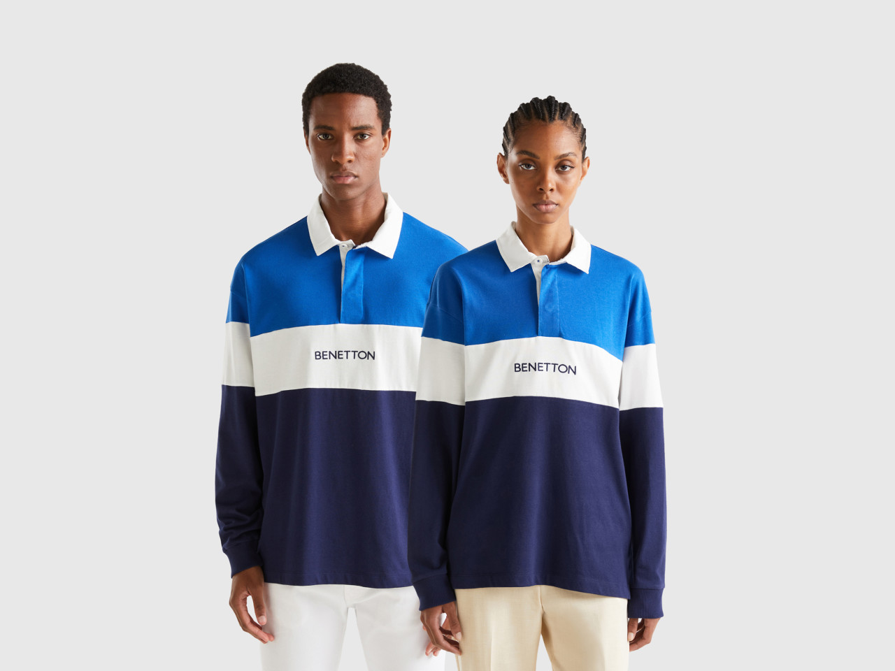 Polo blanco benetton 2025